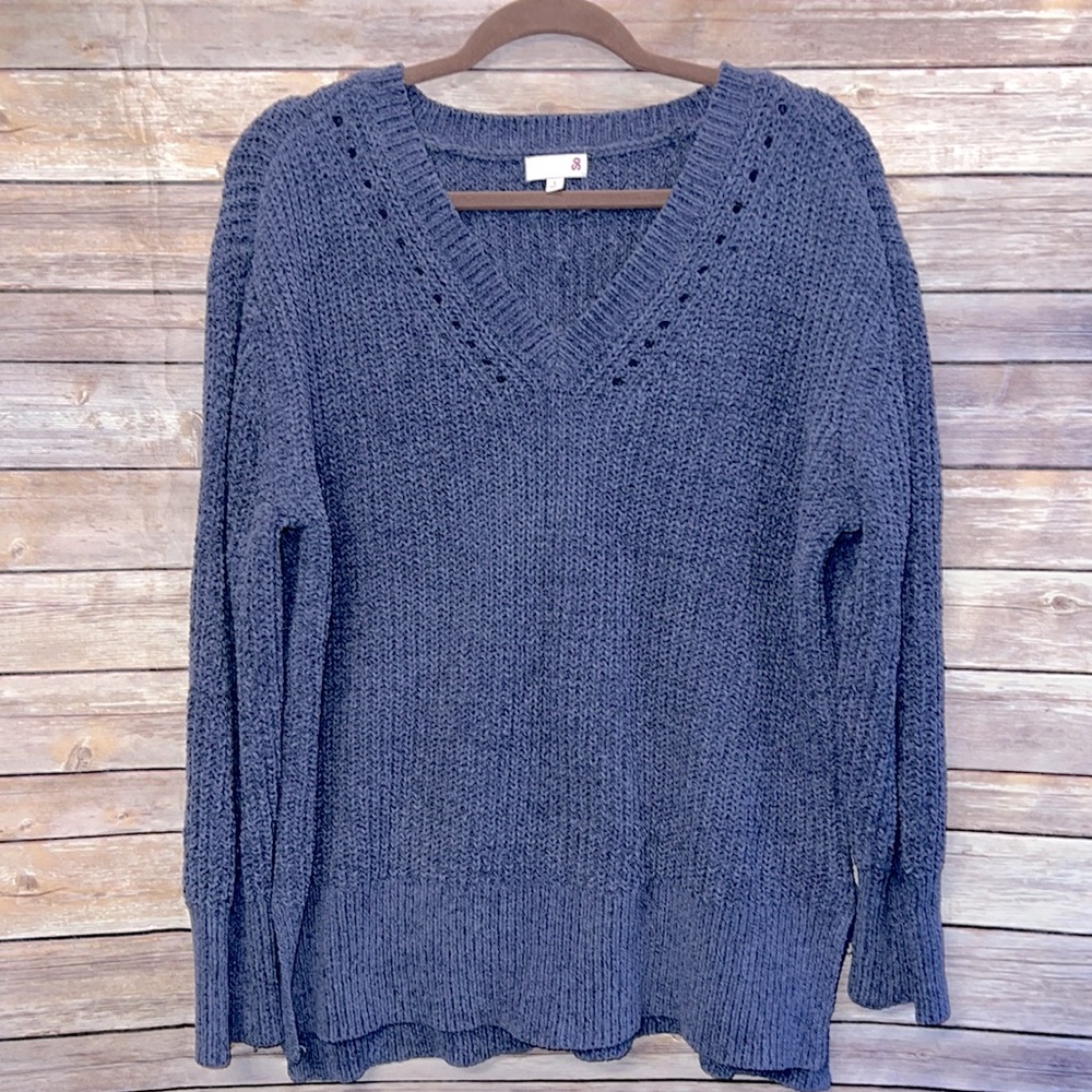 SO Purple Sweater Tunic- Size L